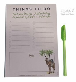Notitieboekje Things to do