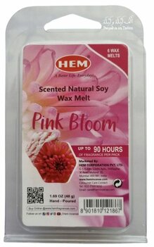 Natural Soy Wax Melts &ndash; HEM &ndash; Pink Bloom &ndash; 6 stuks
