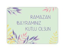 Set van 10 wenskaarten Ramazan Bayraminiz Kutlu Olsun