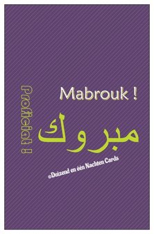 Geschenkkaartje glans-effect &#039;Mabrouk&#039;