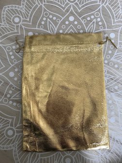 Geschenkzakjes metalic goud 20x14cm (10 zakjes)