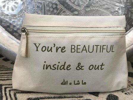 Etui You're beautiful inside & out Macha'Allah - naturel