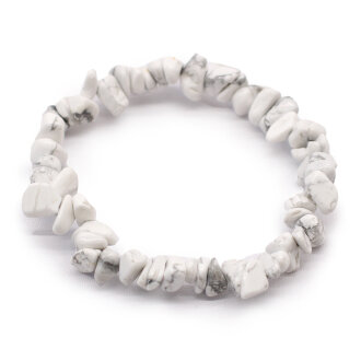 Armband witte jasper chips