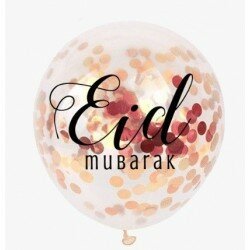 Eid ballonnen Confetti ros&eacute;goud (5 stuks)