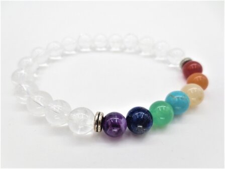 Chakra/Bergkristal armband