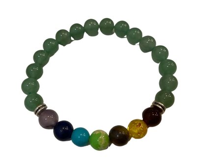 Chakra/Aventurijn armband