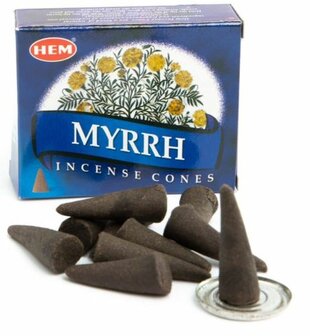 HEM wierookkegels Myrrh