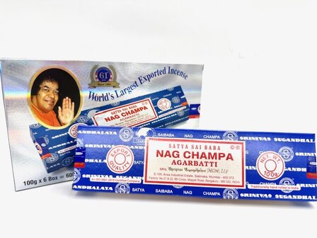 Nag Champa Satya wierookstokjes 100gr