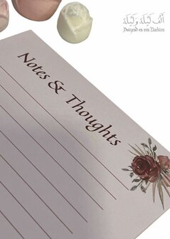 Notitieboekje Notes &amp; Thoughts