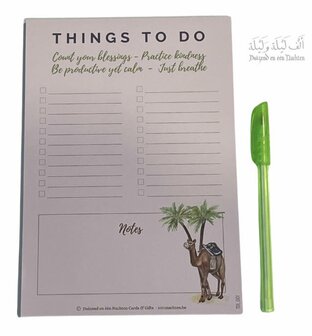 Notitieboekje Things to do