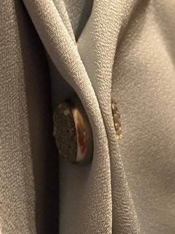 Magneet clips voor sjaal zilver