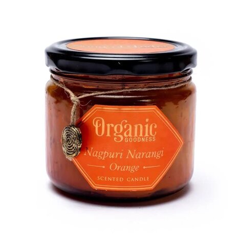 Organic Goodness soja was kaars Sinaasappel
