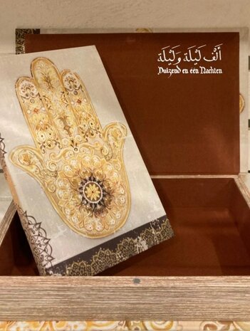 Set opbergboxen met Hand van Fatima gold