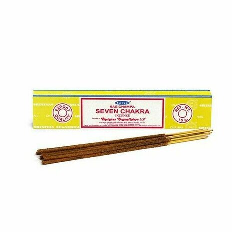 Satya Nag Champa Seven Chakra wierookstokjes 15gr