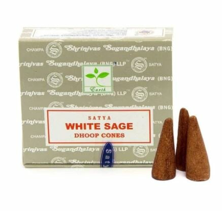 SATYA White Sage dhoop cones 