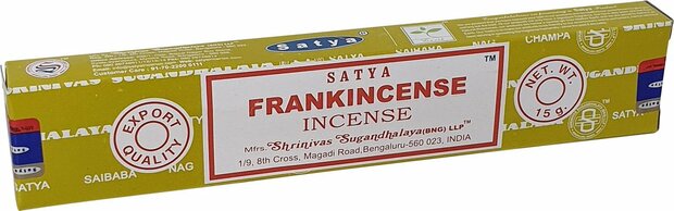 Satya Frankincense wierookstokjes 15gr