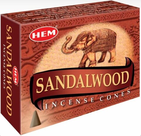 HEM wierookkegels Sandalwood