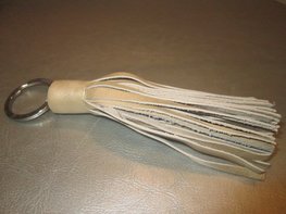 Sleutelhanger leder floche (beige) Sleutelhanger leder floche (beige)