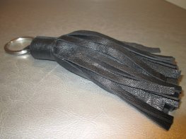 Sleutelhanger leder floche (donkergrijs) Sleutelhanger leder floche (donkergrijs)