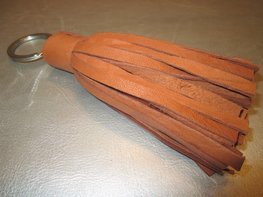 Sleutelhanger leder floche (bruin) Sleutelhanger leder floche (bruin)