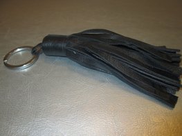 Sleutelhanger leder floche (zwart) Sleutelhanger leder floche (zwart)
