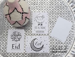 Set van 3 glossy wenskaarten Eid Mubarak Set van 3 glossy wenskaarten Eid Mubarak