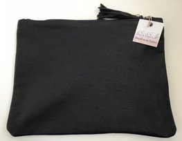 Leder etui donkerbruin 31x24cm