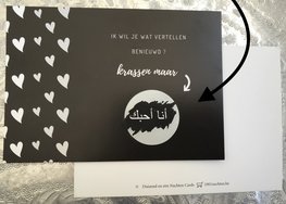 Kraskaart “ik hou van jou”