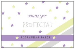 Geschenkkaartje 'zwanger'