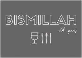 Poster keuken Bismillah