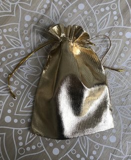 Geschenkzakjes metalic goud 15x12cm (10 zakjes)