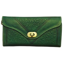 Clutch/portemonnee drieluik Fez 'groen' Clutch/portemonnee drieluik Fez 'groen'