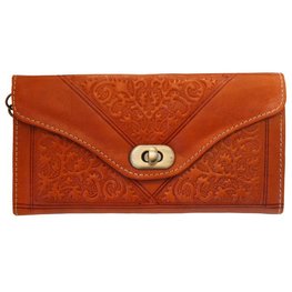 Clutch/portemonnee drieluik Fez 'lichtbruin' Clutch/portemonnee drieluik Fez 'lichtbruin'