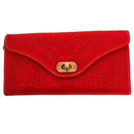 Clutch/portemonnee drieluik Fez 'rood' Clutch/portemonnee drieluik Fez 'rood'