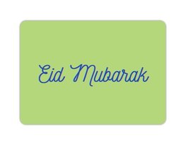 Wenskaart Eid Mubarak groen Wenskaart Eid Mubarak groen