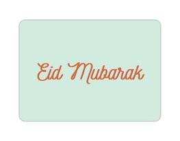 Wenskaart Eid Mubarak mint Wenskaart Eid Mubarak mint