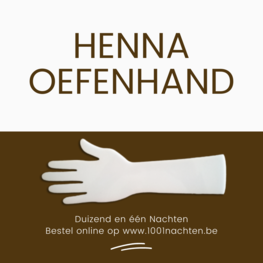 Henna herbruikbare oefenhand