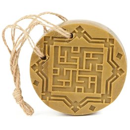 Amber/Oud Aroma Douche kruidenzeep aan koord