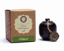 Geurcrème Patchouli in rozenhout potje Geurcrème Patchouli in rozenhout potje