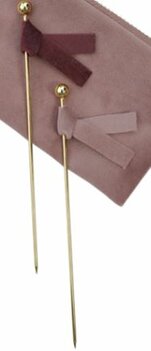 Voedseltoppers met velvet lintjes (oudroze) Voedseltoppers met velvet lintjes (oudroze)