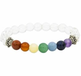 Armband chakra bergkristal elastisch