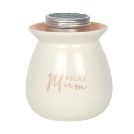 Relax Mum - waxmeltbrander met 12 eco soy wax melts Relax Mum - waxmeltbrander met 12 eco soy wax melts