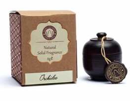 Geurcrème Orchidee in rozenhout potje Geurcrème Orchidee in rozenhout potje