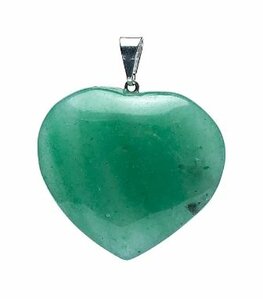 Groene kwarts edelsteenhanger hartvorm