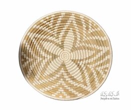 Rieten schaal/wanddecoratie naturel Rieten schaal/wanddecoratie naturel