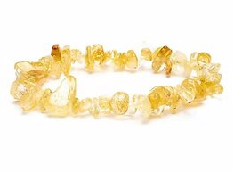 Armband citrien chips elastisch