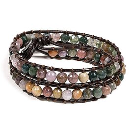 Armband agaat facet geslepen