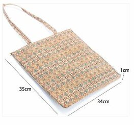 Kurk shopper orange tile