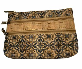 Portemonnee kurk black tile