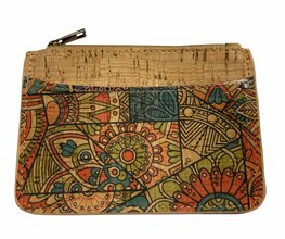 Portemonnee kurk flowers